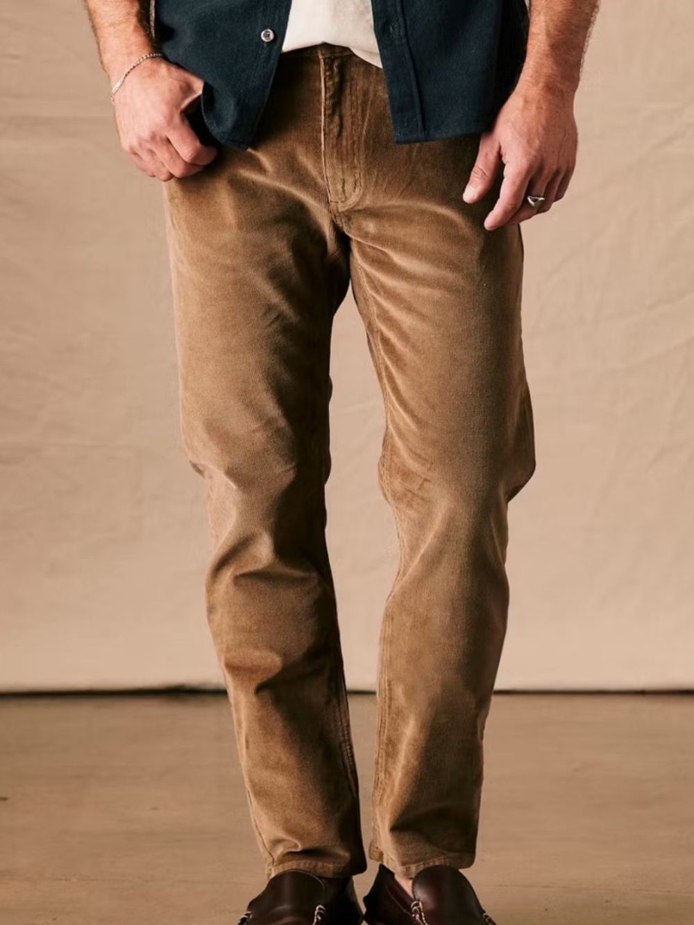 Flint and Tinder straight fit Brown corduroy pants 32x32